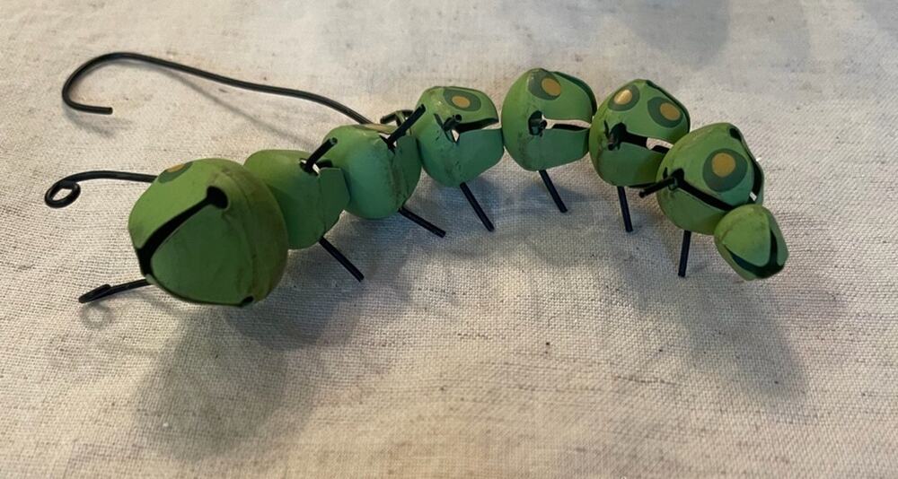 Green Caterpillar Christmas ornament